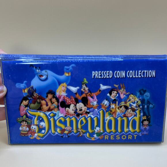 Disneyland Resort Pressed Coin Collection Book 13 Coins Disney Sea Life Park - Picture 1 of 10